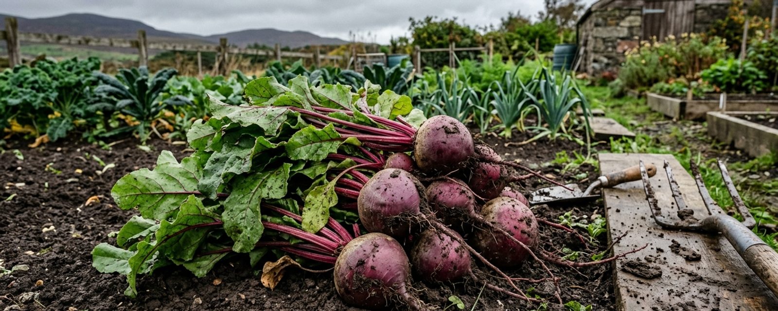 Beetroot growing in Scotland