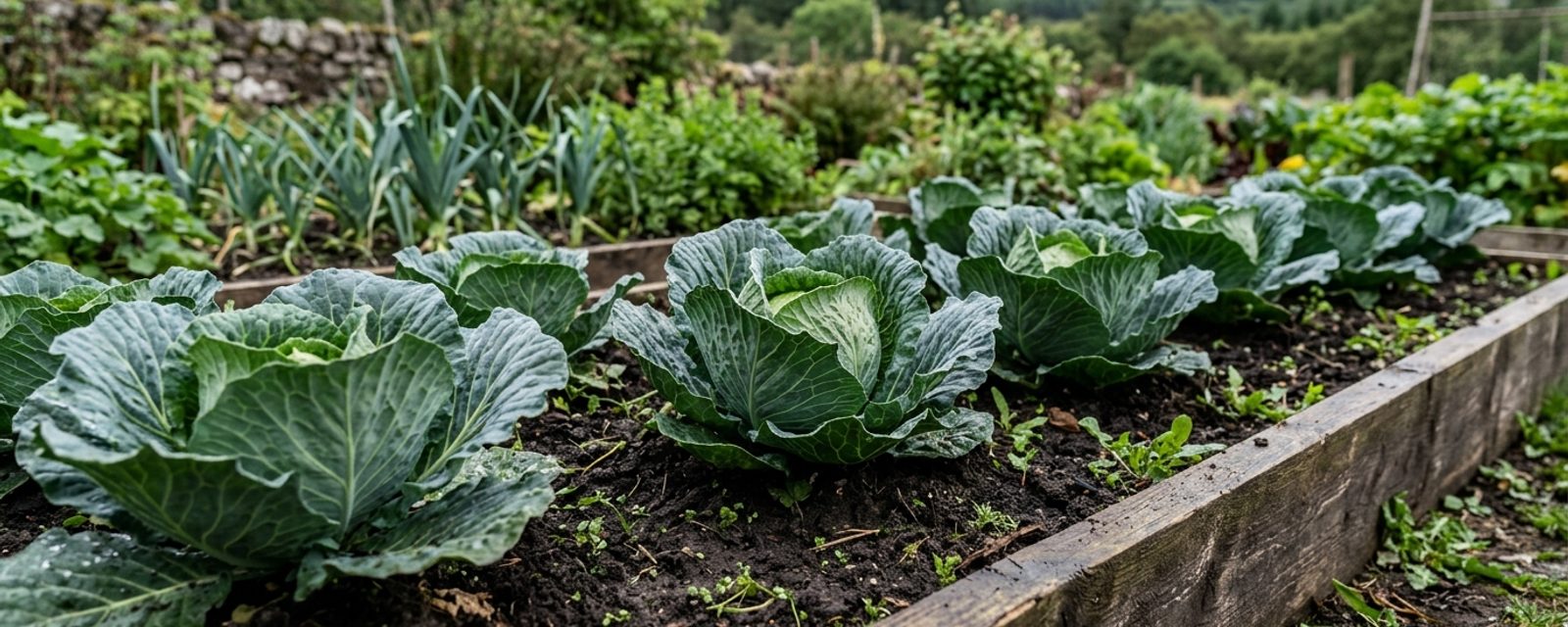 Cabbage growing in Scotland
