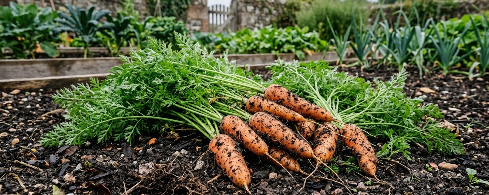 Carrots growing in Scotland