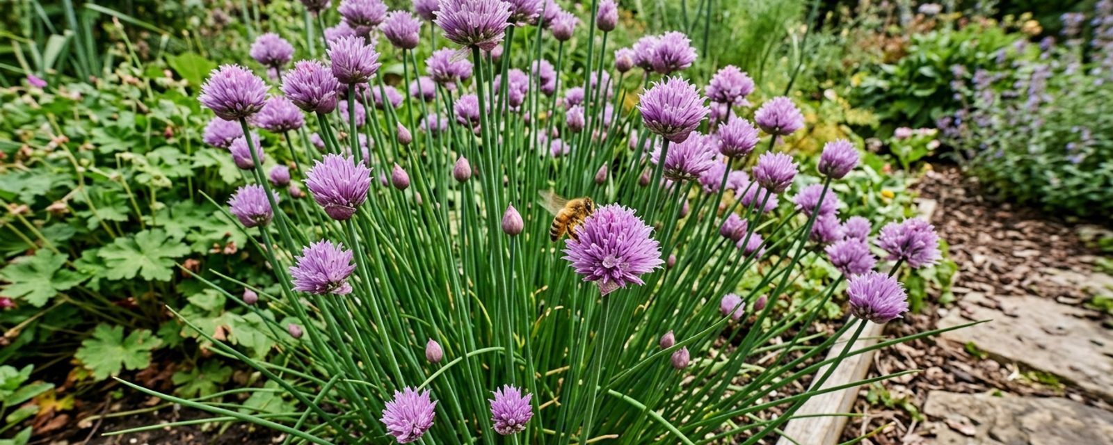 Chives growing in Scotland