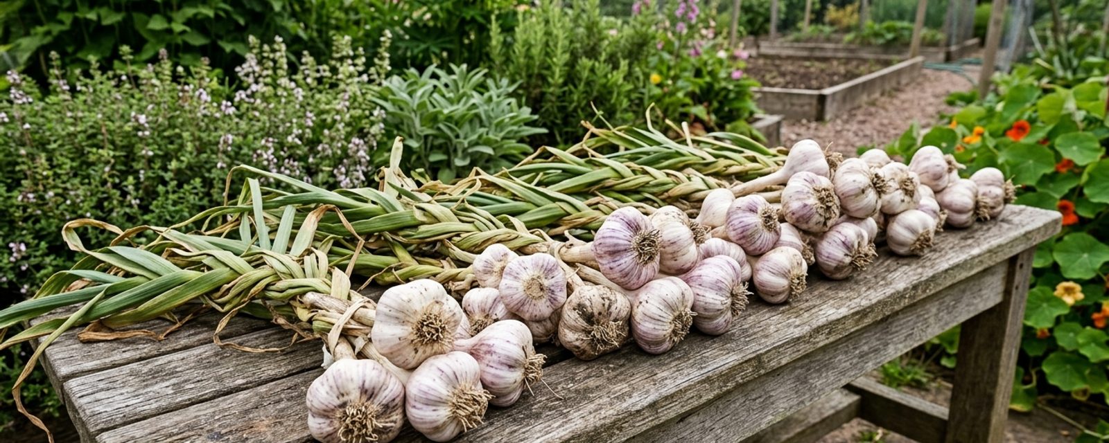Garlic growing in Scotland