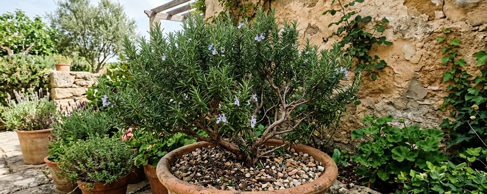 Rosemary growing in Scotland